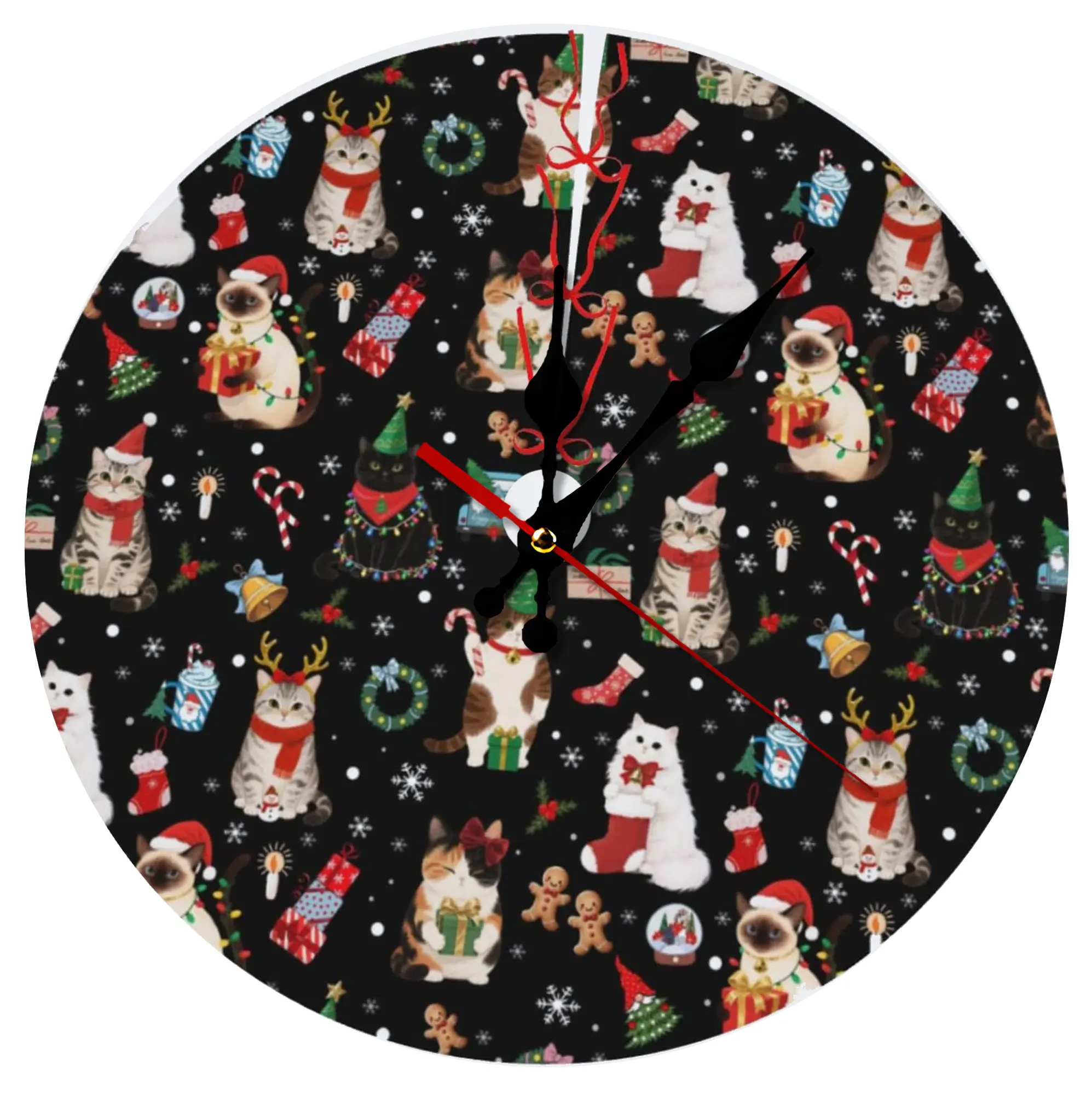 Silent Round Wall Clock – Modern & Stylish DIY Design, Durable Wood Construction, Easy To Install – Perfect For Office, Bedroom, Living Room, And More